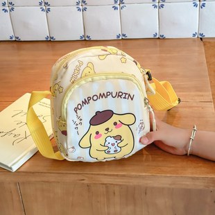 Japanese cartoon kulomi children's shoulder bag plush toy backpack cute grab baby machine manufacturers wholesale