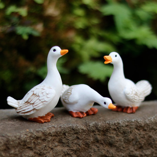 Creative flower pot decorative duckling ornaments simulation animal garden garden potted personalized rockery waterscape micro landscape