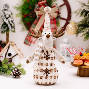 Haube Cross-border New European Style Creative Doll Ornaments Christmas Festival Snowman Ornaments Window Decoration Santa Claus
