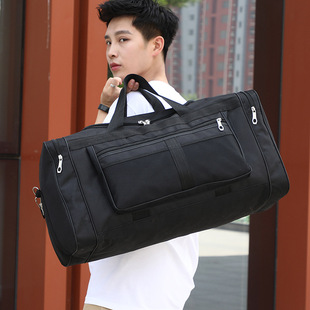 Modern Simple Portable Travel Bag Large Capacity Unisex Foldable Duffel Bag Convenient Moving Bag Fashionable Trendy