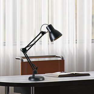 Classic led lamp USB plug-in study desk college dormitory plug-in iron folding American table lamp