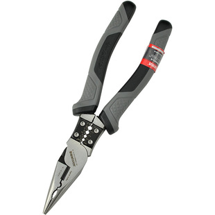 Jingxuan multi-functional pointed pliers 8-inch fishing pliers pointed pliers electrical pliers eccentric labor-saving wire pliers Tiger pliers