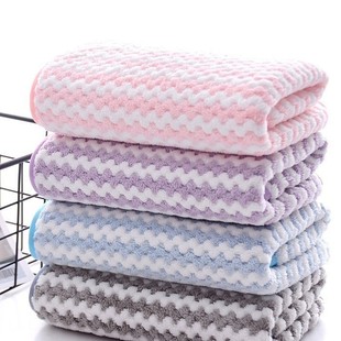 75*35cm coral fleece water pattern pineapple pattern absorbent hook gift towel