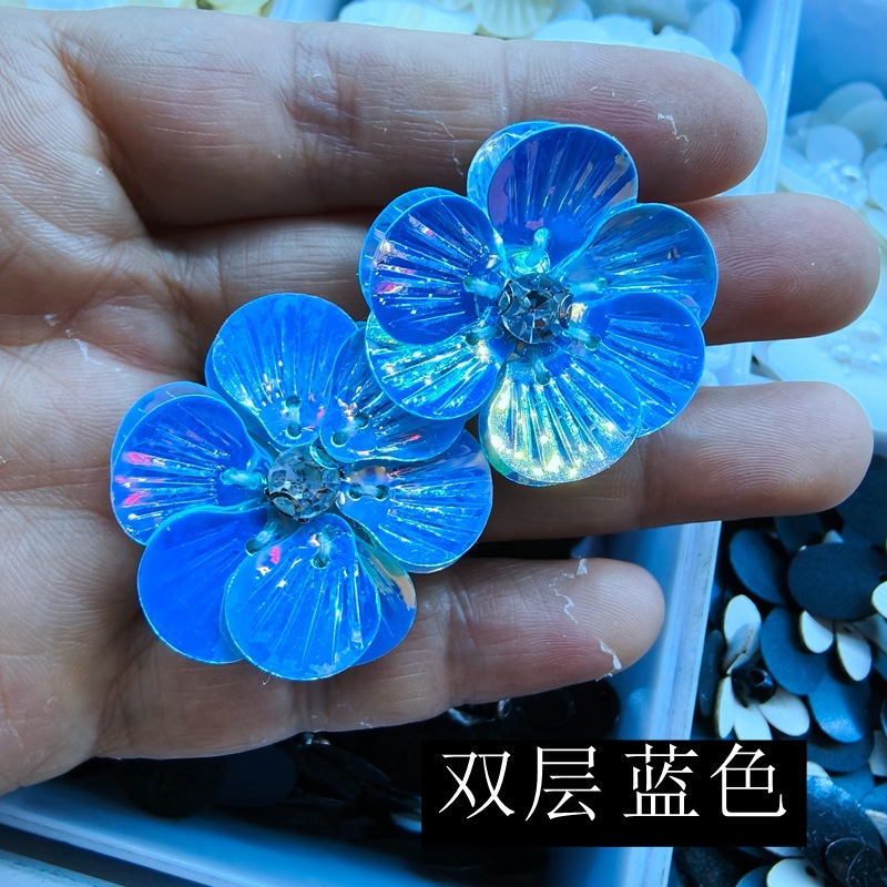 손으로 못 박는 구슬 꽃 3D 입체 구슬 천 스티커 의류 신발 및 모자 결혼식 원피스 작은 꽃 DIY 3 차원 꽃 장식 액세서리