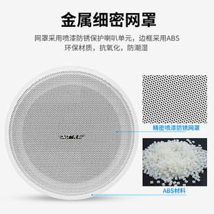 SAST/Schenko YS1-5 Fixed Pressure Ceiling Speaker Ceiling Audio Ceiling Background Music Embedded Shopping Mall Speaker
