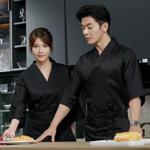 Chef's Clothing Short-sleeved Men's Plus Fertilizer Plus Size Restaurant Hotel Kitchen Work Clothes Long-sleeved Summer Hotel Kitchen Clothing