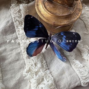 Butterfly Window Little Red Book Explosions Butterfly diy Hair Card Monet Garden Studio Atmosphere Butterfly Wall Arrangement