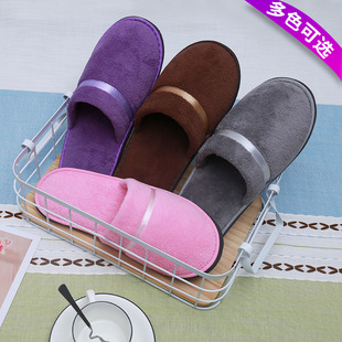 Coral fleece thickened disposable slippers non-slip home hospitality five-star hotel beauty salon guest homestay club