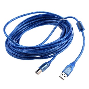 Фабрика прямой 1,5 м USB2.0 Печатный кабель медный двойной экранированный с магнитным кольцом одиночный упаковочный кабель для передачи данных принтера