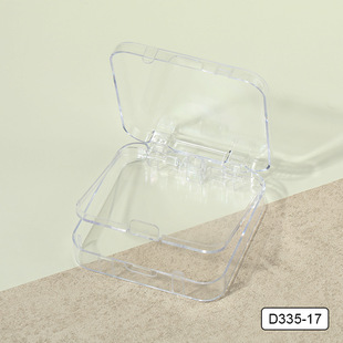 New Double-layer Wearing Armor Box Transparent Nail Art Storage Box Hand Wearing Armor Storage Box Nail Pieces Display Box