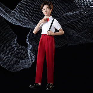 Children's June 1 Children's Chorus Costume Dress Performance Costume Primary and Secondary School Students Red Song Recitation Performance Costume Big Chorus Dance