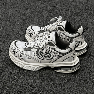 2024 Summer New Dad Shoes Men's ins Trend Korean Version Easiest for Match Height Increasing Sports Shoes High-end Niche Couple Shoes