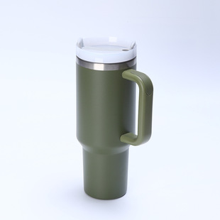 Трансграничное второе поколение 40oz автомобильный кубок двухслойный 304 из нержавеющей стали гигантский термокубок с ручкой автомобильный ледяной кубок