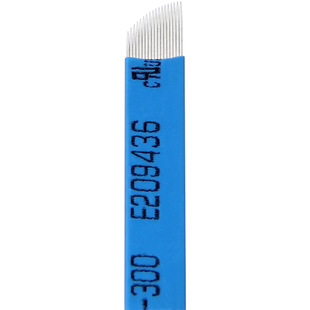 Semi-permanent Embroidery Eyebrow Blade Blade Chinese Blue Embroidery Needle Pieces Blue Skin 18 genuine goods Eyebrow Needle Supplies Tools