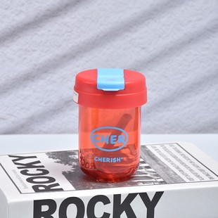 New Mini Ton Ton Cup children student plastic cup portable straw Cup cute high-looking gift big belly water Cup