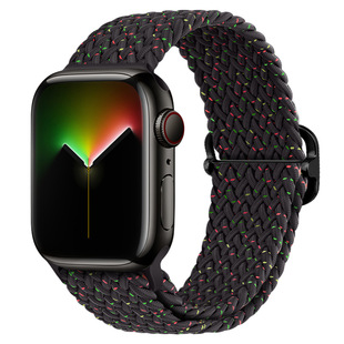 For apple watch watch strap iwatch8s sliding buckle double loop adjustable elastic nylon strap