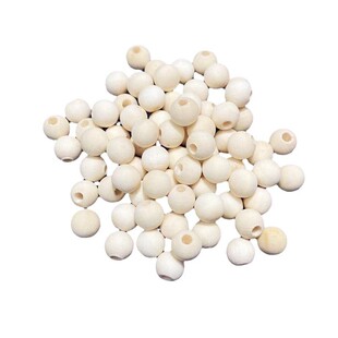 Factory wholesale wood crafts wood round beads 9*10MM half hole wood beads not through hole beads DIY accessories