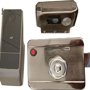 Old-fashioned outdoor anti-theft door lock exterior decoration household wooden door iron door rain-proof rust-proof remote graffiti all APP