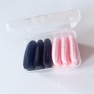 Large Triangle Makeup Powder Powder Air Cushion Sponge Super Soft Crystal Velvet Cross-border Boxed Fan-shaped Makeup Powder Puff