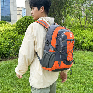 New Large Capacity Outdoor Mountaineering Bag Lightweight Hiking Fitness Travel Backpack Cross-border Short-distance Casual Backpack for Men