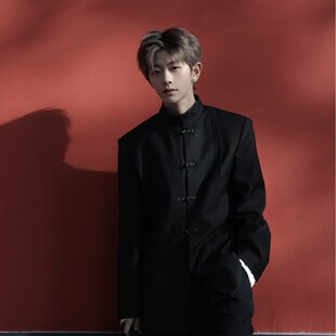 Dk Uniform New Chinese Style Collar Republic of China Zhongshan Suit National Style Class Uniform Black High-end Retro Niche Suit Jacket