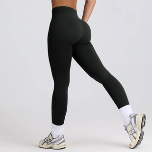 Cross-Border Nude Sports Tops, Short-Sleeved T-Shirts, Fitness Clothes, Yoga Pants, Running Training, Tight Yoga Clothes, Women's Suits