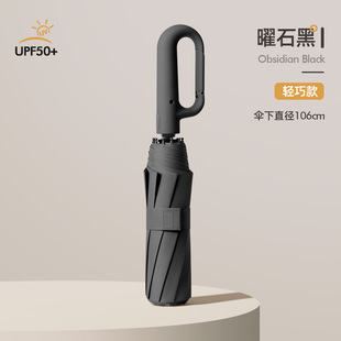 Fully Automatic Reverse Buckle 10-Bone Business Umbrella Wind-Resistant Umbrella Black Rubber Sun-Protection and Rain-Protection Dual-Use Double Umbrella