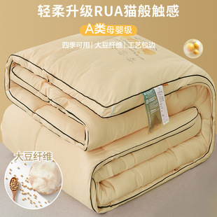 Soybean fiber quilt winter quilt thickened warm winter cotton quilt core quilt spring and autumn quilt air conditioning quilt gift wholesale