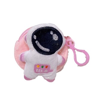 Cute Plush Coin Purse Pendant Creative Astronaut Flower Hanging Creative Headset Storage Bag