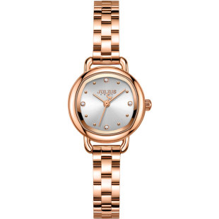 JULIUS JULIUS watch small round watch steel belt niche ins style waterproof quartz Women's Watch JA-1412