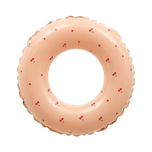 Factory wholesale children's swimming ring retro striped armpit double crystal ring thickened adult swimming ring 3-6 years old