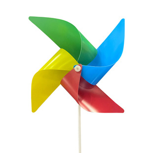 Custom Printed Advertising Enrollment Promotion Handheld Windmill Decoration Logo Qr Code Kindergarten Kidsren's Toys