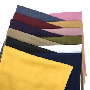 Cross-border encryption Bali yarn Malaysia Baotou basic solid color cotton long scarf women's scarf scarf a generation of hair