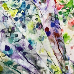 New Imitation Cotton Bubble Digitally Printed Chiffon Printed Fabric for Making Headwear, Accessories and Clothing, High Quality Polyester