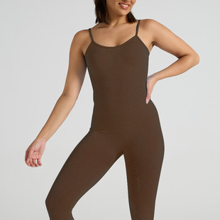 European and American New Seamless Sports One-piece Suit Yoga Suit Abdominal Sexy Sling Sling Fitness One-piece Suit Women's Summer