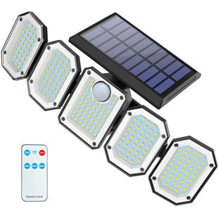 Cross-border new solar outdoor waterproof lamp villa courtyard human body induction lamp home garage remote control lighting wall
