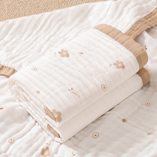 Newborn baby bath towel newborn cotton gauze baby children bath towel six-layer blanket package one-piece delivery
