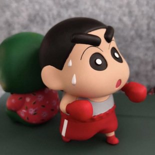Crayon small new hand boxing small new surrounding tide play doll cartoon doll cute desktop ornaments birthday wholesale