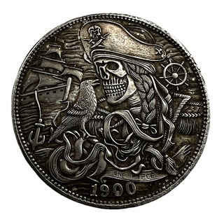 Антикварные ремесла 1900 бродяга монеты латуни посеребренный материал