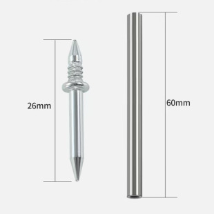 Non-marked nail skirting double-headed nail bidirectional edge sealing non-hole nail fixed nail two-headed pointed nail barrel iron nail sheep horn nail