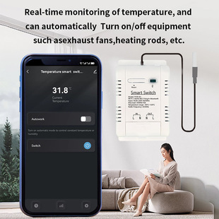 Graffiti WIFI Smart Power Temperature Switch Timing RF433 Remote Control Remote Voice Alexa Control