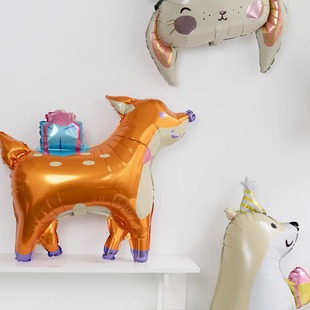Cute Cartoon Animal Shape Aluminum Foil Balloon Cat Puppy Rabbit Kidsren's Birthday Sixty-one Arrangement Balloon