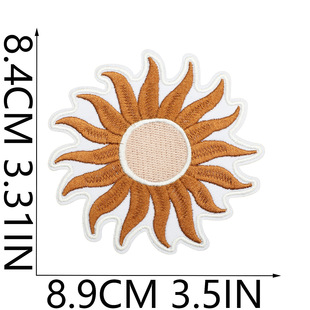 Bohemian Embroidered Cloth Sticker Different Eye Antler Bag Decoration Patch Art Sun Plant Embroidered Label
