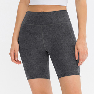 Women's Yoga Shorts Hip Lifting Pocket Outdoor Sports Running Training Pants Quick-drying Tight Fitness Shorts 2044