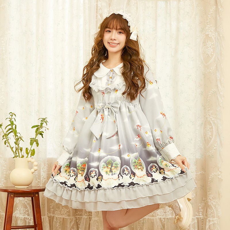 Cute and Stylish New Maid Costume for Girls, Student Princess Dress, Cosplay Outfit, Long-Sleeved Lolita Daily Dress