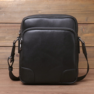 Factory Single New Men's Crossbody Bag Vertical Genuine Leather Business Casual Men's Bag Shoulder Fashionable Top Layer Cowhide Small Bag