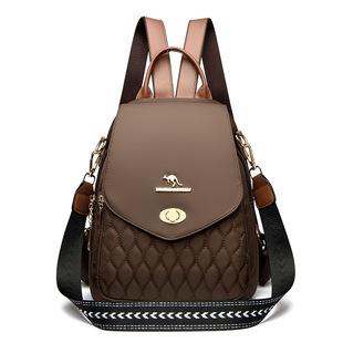 Fashion Backpack Bag Women's 2024 New Fashion Women's Bag All-match Women's Casual Backpack Commuter Simple Travel Bag