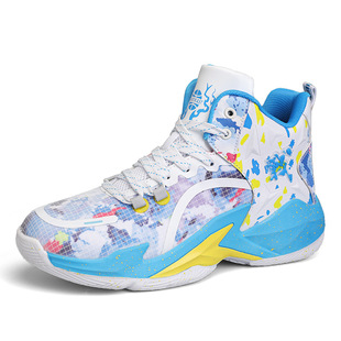 Yellow Duck 2023 Spring and Autumn new high-top sports men's summer breathable sports students combat non-slip basketball running shoes