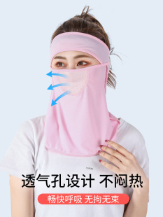 Sunscreen Women's Anti-ultraviolet Summer Sun-shading Face-shading Gini Full-face Neck-protection Thin Ice Silk Face-protection for Men