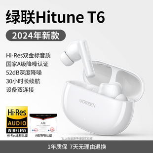 Greenlink T6 Bluetooth Headset Active Noise Reduction Wireless High Quality New Model 2024 Sports Suitable for Xiaomi Huawei